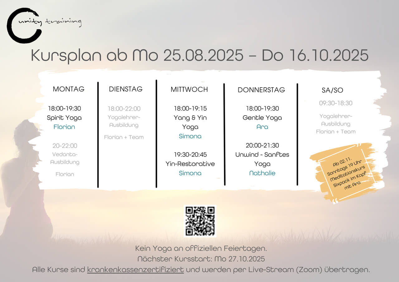 Unity Training Kursplan
